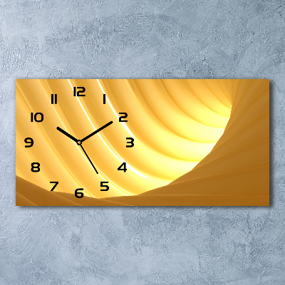 Orologio rettangolare con quadrante decorato con vortice astratto