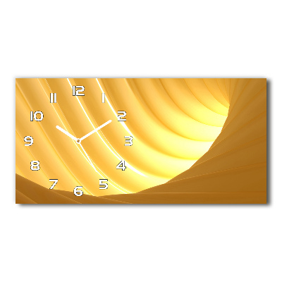 Orologio rettangolare con quadrante decorato con vortice astratto