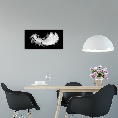 Orologio orizzontale con motivo a piuma