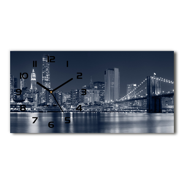 Orologio orizzontale con motivo Manhattan, New York
