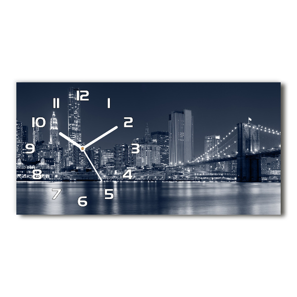 Orologio orizzontale con motivo Manhattan, New York