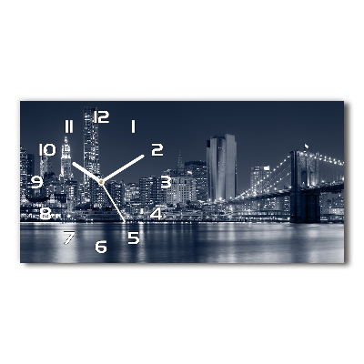 Orologio orizzontale con motivo Manhattan, New York