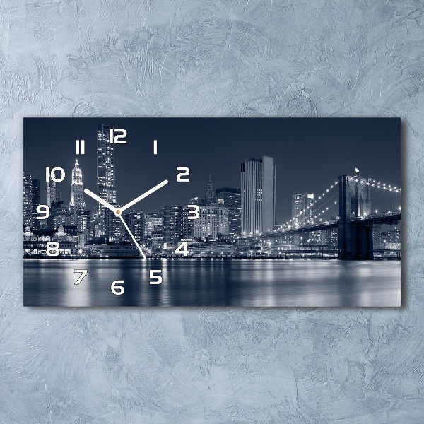 Orologio orizzontale con motivo Manhattan, New York