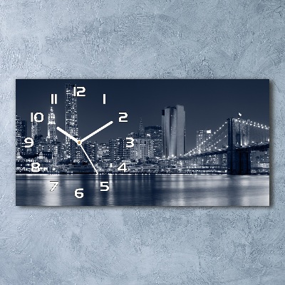 Orologio orizzontale con motivo Manhattan, New York
