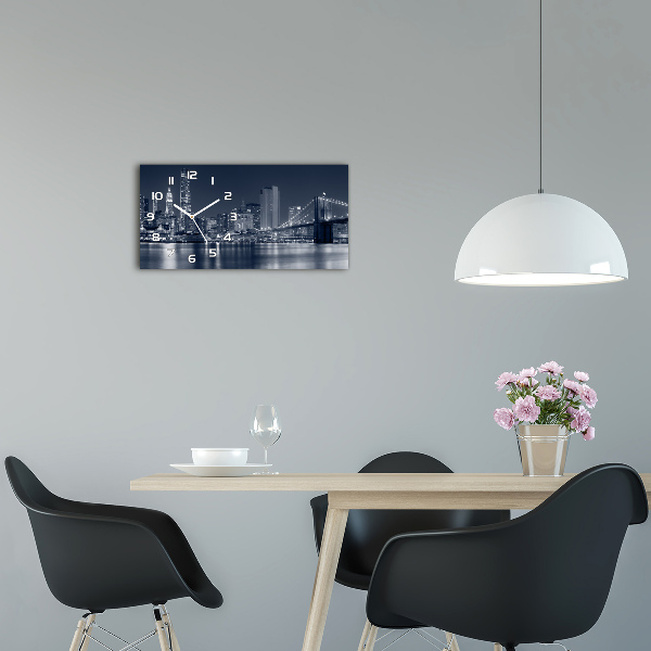 Orologio orizzontale con motivo Manhattan, New York