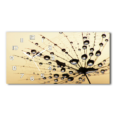 Orologio orizzontale con motivo a seme di tarassaco
