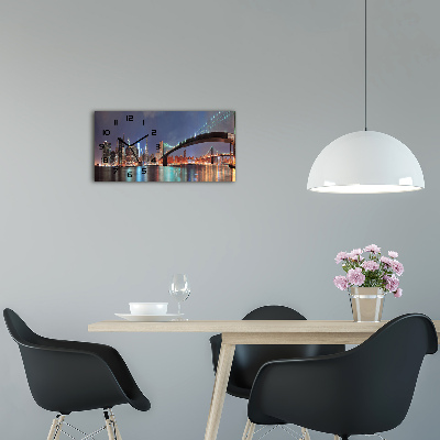 Orologio rettangolare con motivo ispirato a Manhattan, New York