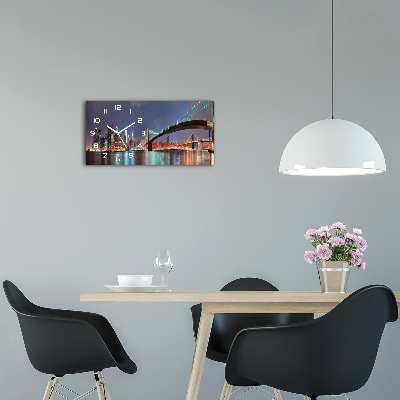 Orologio rettangolare con motivo ispirato a Manhattan, New York