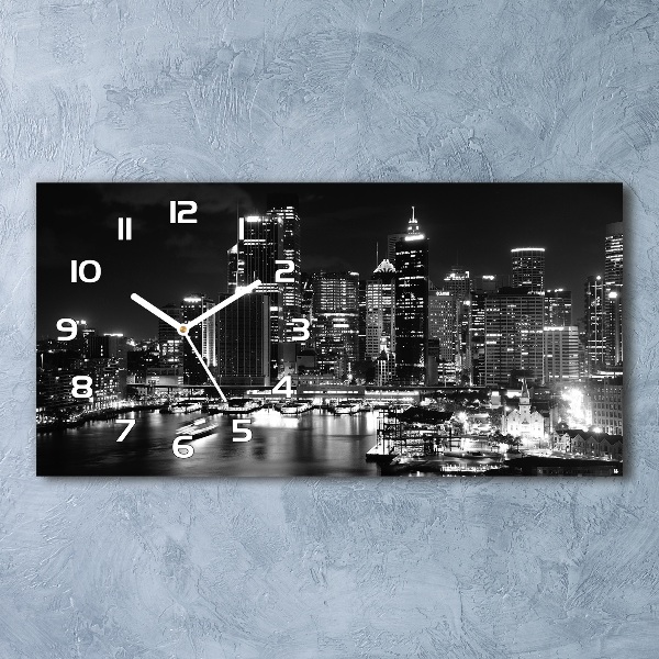 Orologio orizzontale con motivo «Sydney di notte»
