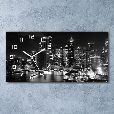 Orologio orizzontale con motivo «Sydney di notte»