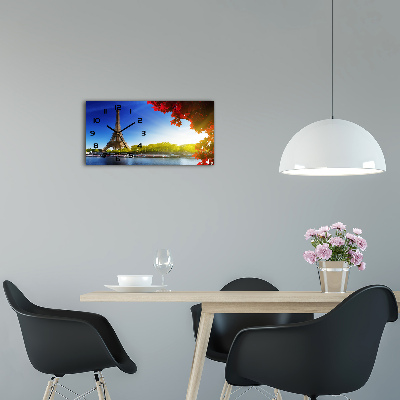 Orologio rettangolare con decorazione della Torre Eiffel di Parigi