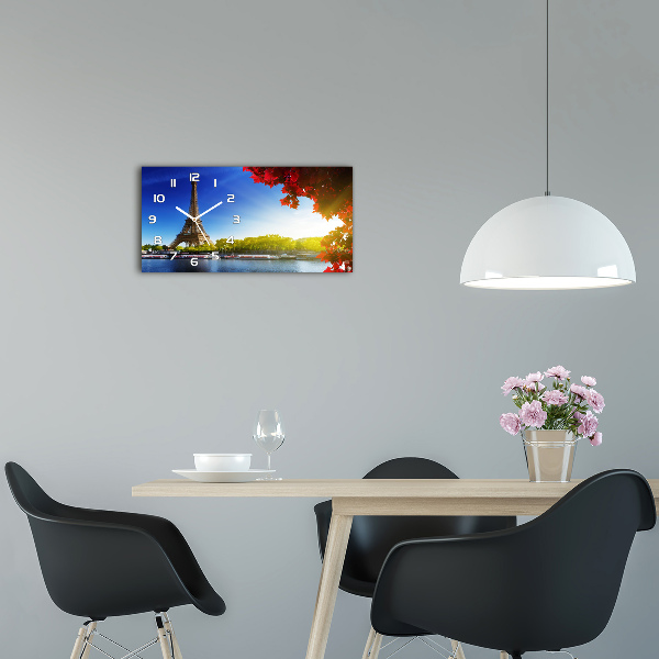 Orologio rettangolare con decorazione della Torre Eiffel di Parigi