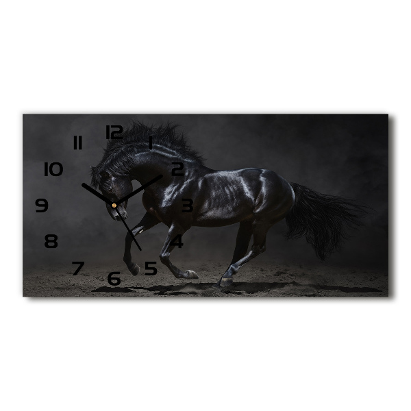 Orologio rettangolare con quadrante Cavallo oscuro