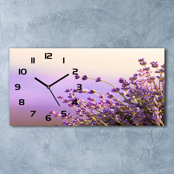 Orologio rettangolare con quadrante color lavanda