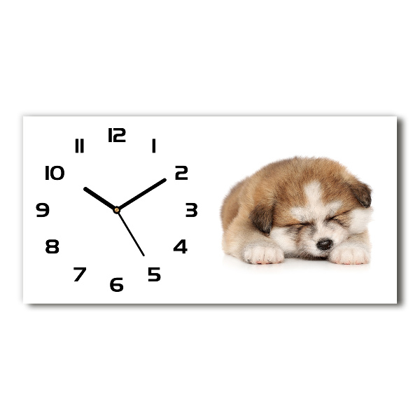 Orologio orizzontale con motivo cucciolo di Akita