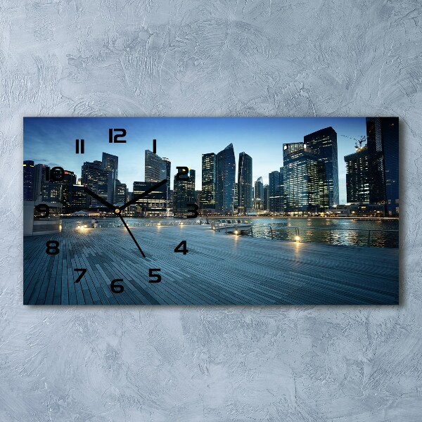 Orologio rettangolare con motivo 