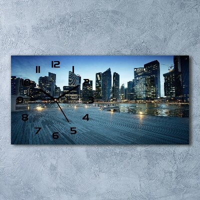 Orologio rettangolare con motivo 