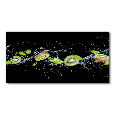 Orologio rettangolare con quadrante ispirato a kiwi e motivo a gocce d'acqua