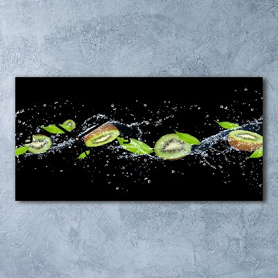 Orologio rettangolare con quadrante ispirato a kiwi e motivo a gocce d'acqua