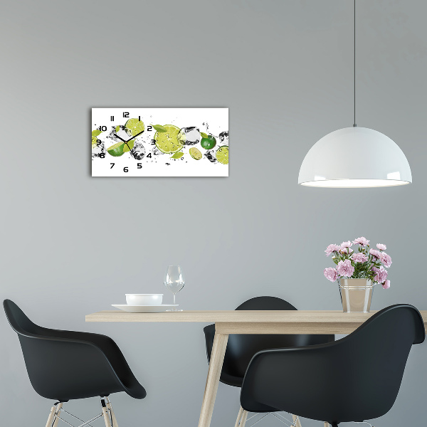 Orologio rettangolare con quadrante effetto calce e dettaglio acqua