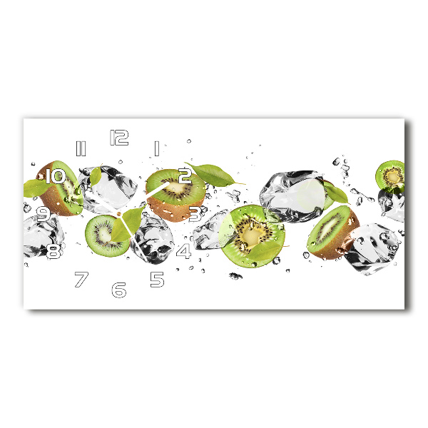 Orologio orizzontale con motivo kiwi e acqua
