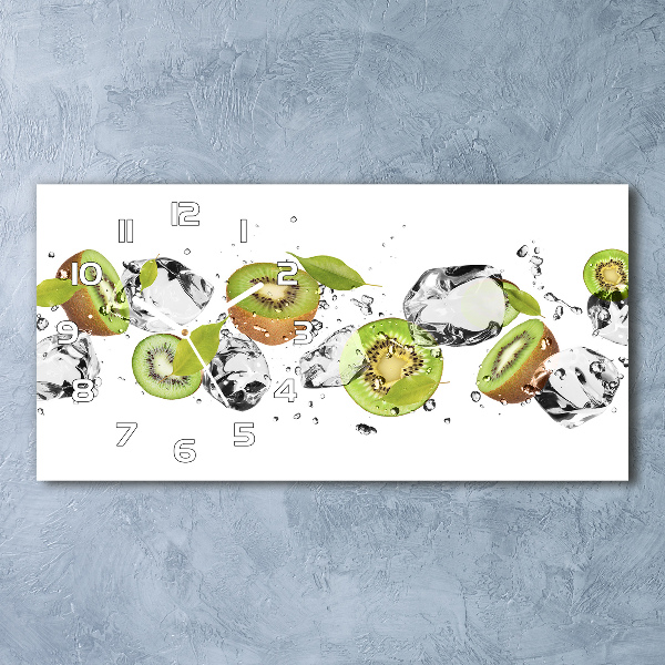 Orologio orizzontale con motivo kiwi e acqua