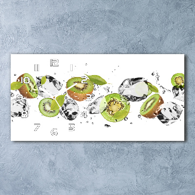 Orologio orizzontale con motivo kiwi e acqua