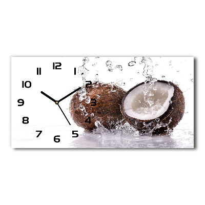 Orologio orizzontale con motivo cocco e sfumature d'acqua