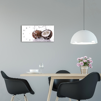 Orologio orizzontale con motivo cocco e sfumature d'acqua