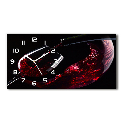 Orologio orizzontale in finitura rosso vino