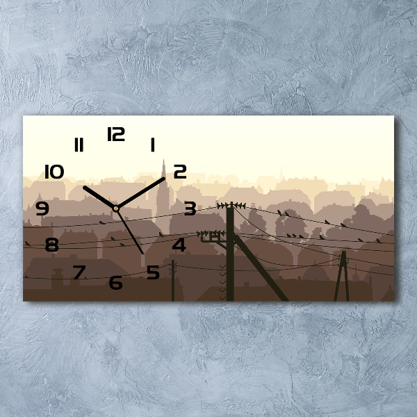 Orologio orizzontale della linea elettrica cittadina