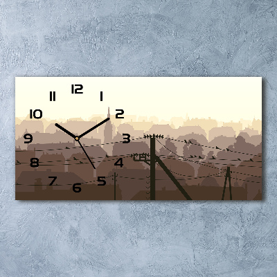 Orologio orizzontale della linea elettrica cittadina