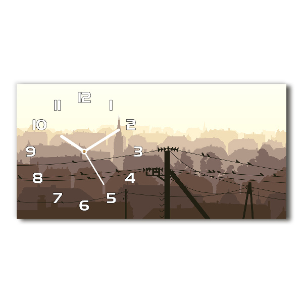 Orologio orizzontale della linea elettrica cittadina