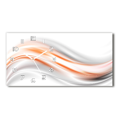Orologio orizzontale con motivo ad onde astratte