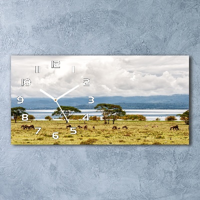 Orologio orizzontale con motivo Lago Naivasha