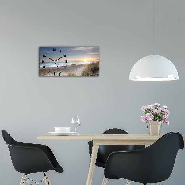 Orologio rettangolare con quadrante ispirato a tramonto e dune
