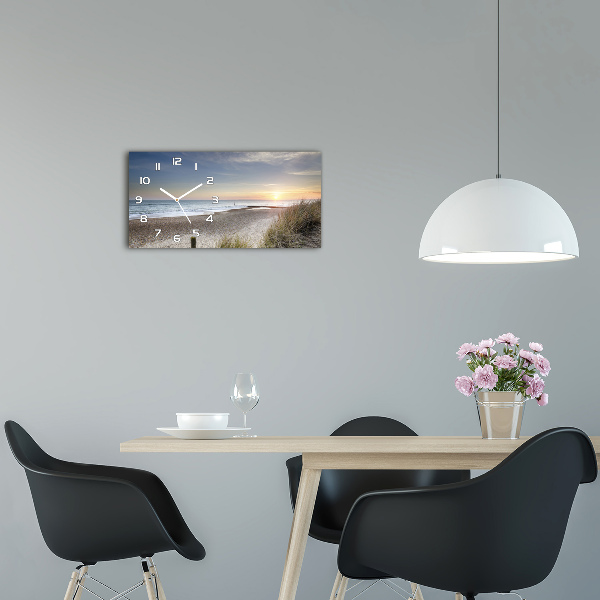 Orologio rettangolare con quadrante ispirato a tramonto e dune