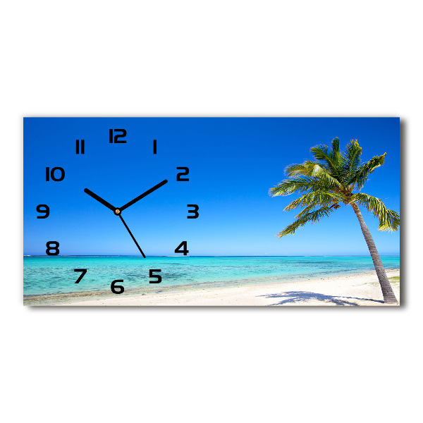 Orologio orizzontale con motivo spiaggia tropicale
