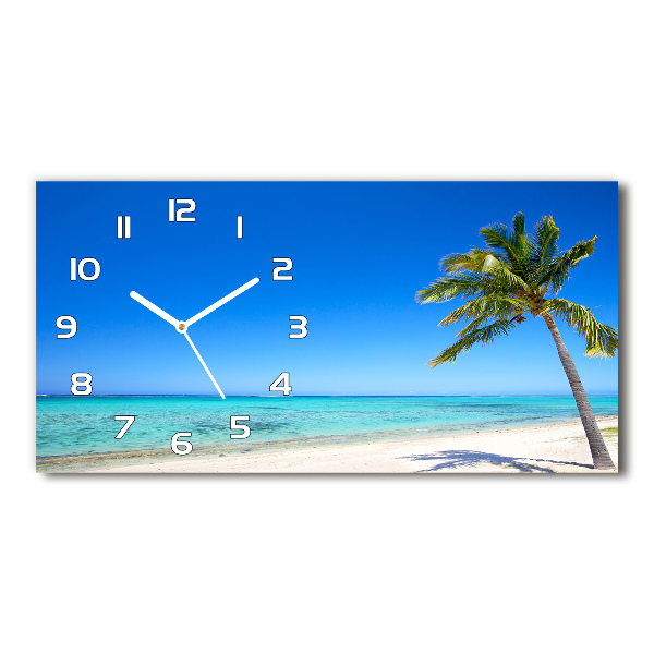 Orologio orizzontale con motivo spiaggia tropicale
