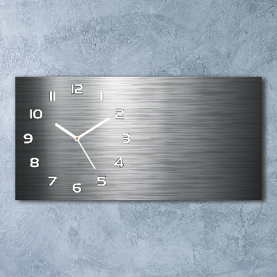 Orologio orizzontale con sfondo metallico
