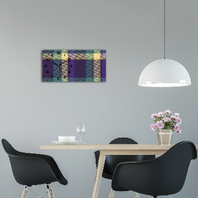 Orologio orizzontale con trama a scacchiera