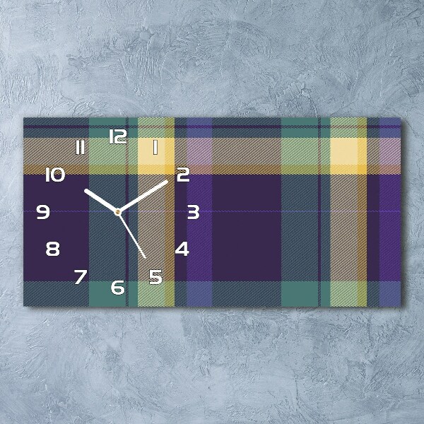 Orologio orizzontale con trama a scacchiera
