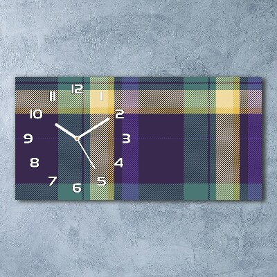 Orologio orizzontale con trama a scacchiera