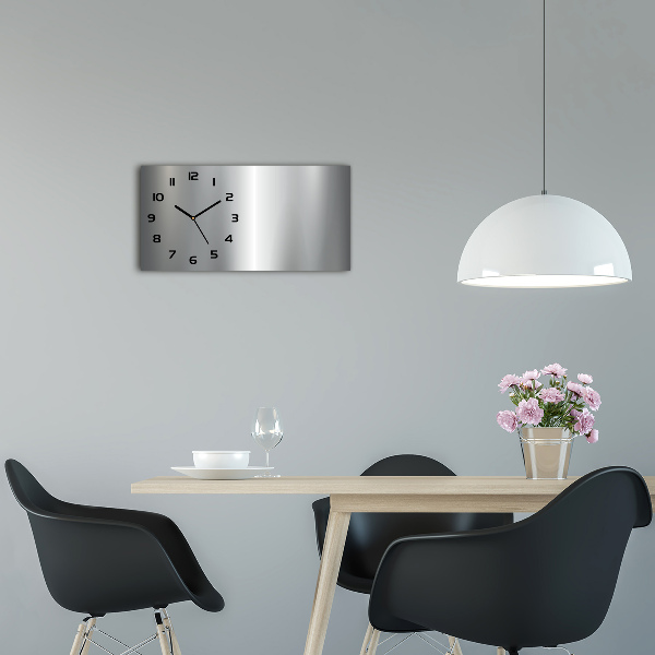 Orologio rettangolare con quadrante dal motivo metallico