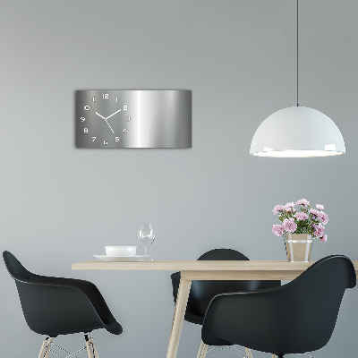 Orologio rettangolare con quadrante dal motivo metallico