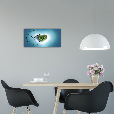 Orologio orizzontale a forma di isola a cuore