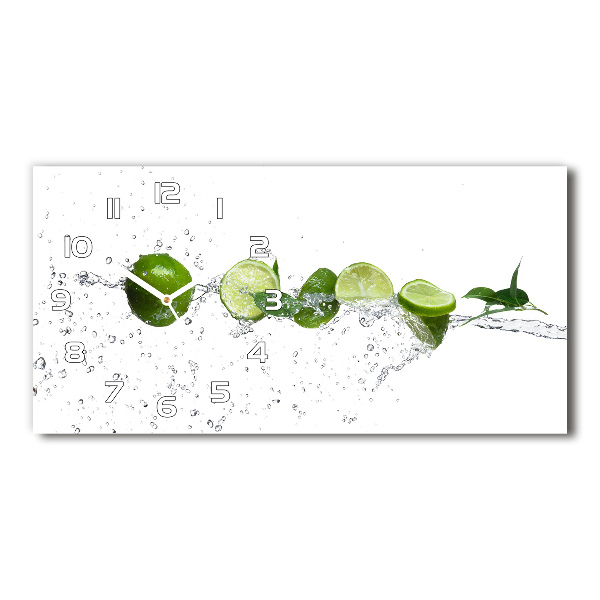 Orologio rettangolare con quadrante nella finitura Calce e acqua