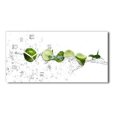 Orologio rettangolare con quadrante nella finitura Calce e acqua