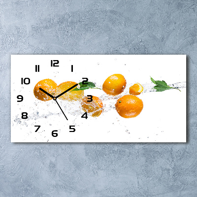 Orologio orizzontale con motivo di arance e acqua