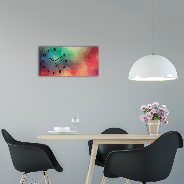 Orologio rettangolare con quadrante a motivo geometrico